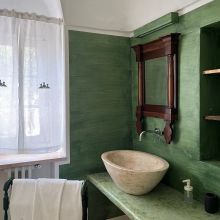 Double room with a pool view, a stay surrounded by nature and authenticity B&B Valle dei Trulli, double room with a pool view, bathroom