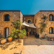 Traditional Sicilian farmhouse with stone walls