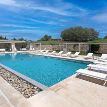 A view of the pool area, merged in the nature Otranto Alimini a view of the pool area