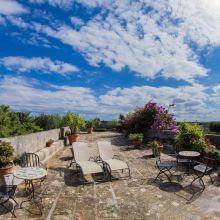 The terrace of the apartment Salento wine estate - the apartment terrace