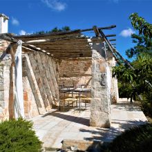 Outdoor space of the trullo lamia Cisternino Trulli-Outdoor space of the trullo lamia