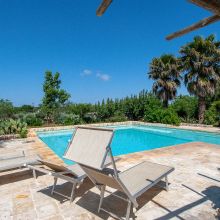 The pool area Cisternino Trulli-the pool