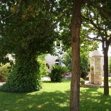 Garden and outdoor spaces surrounded by the Puglia countryside