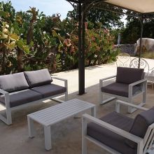 Shaded terrace overlooking the countryside of Valle d’Itria