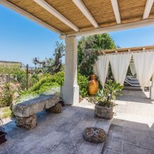 Exterior view of charming holiday apartments in the Apulian countryside