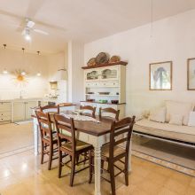 Kitchen area in a self-catering holiday apartment in Salento, southern Italy