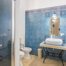 Traditional architectural features inside a renovated Apulian country house