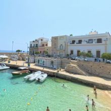 The beach of Santa Maria del Bagno, Gallipoli The beach of Santa Maria del Bagno, Gallipoli, Salento