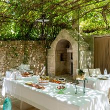 Breakfast with a taste of Puglia B&B Valle dei Trulli, the breakfast open space