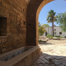Traditional architecture of a typical masseria in Puglia