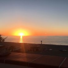 Sea apartment Tindari_attic sunset