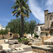 The courtyard of the masseria, Lecce, Salento, Puglia