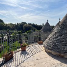 Masseria Cisternino in Valle d'Itria-view from the trulli terrace