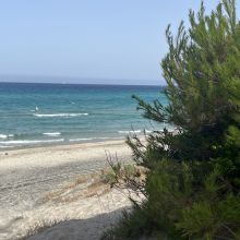 A thousand shades of Mediterranean blue Clear blue sea on the coast of Salento, Puglia