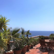 Seaview Villa Taormina Naxos_view from terrace apartment A