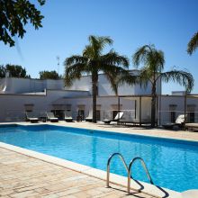 Your sun lounger is waiting; the rest can wait too Countryside swimming pool at the farm stay in Salento