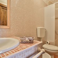 Bathroom of a standard room Bathoom of a standard room at the masseria Ostuni