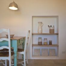 The living area of the 50 m2 1 bedroom apartment, designed to be simple and functional Otranto Alimini the living area of the 1 bedroom apartment 50 m2