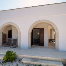The outside of the 60m2 2 bedroom apartment. Everything speaks of Puglia Otranto Alimini the 2 bedroom apartment 60m2