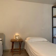 The twin room of the 80 m2 2 bedroom apartment, simple and easy Otranto Alimini the twin room of the 2 bedroom apartment 80m2