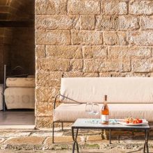 Ourdoor of a deluxe room at the masseria near Lecce and the sea