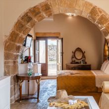 Deluxe room with garden view, masseria Salento, Puglia
