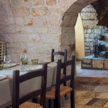 Restaurant at Relais Trulli di Fasano serving Apulian cuisine