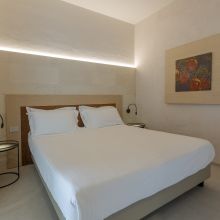Queen Suite, simple, elegant Queen Suite at the masseria