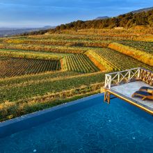 Wine resort Etna East_pool and view