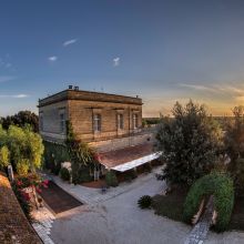 A view at sunset Salento wine estate view