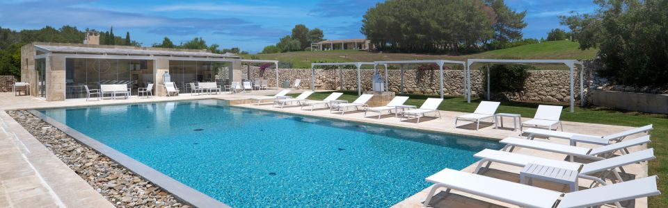 A view of the pool area, merged in the nature Otranto Alimini a view of the pool area