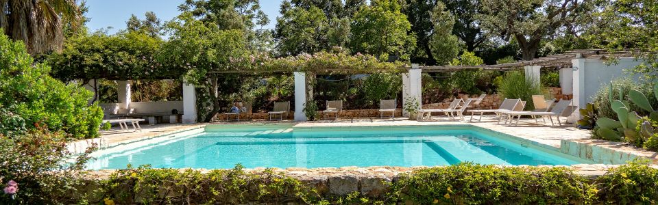 The pool in the garden Cisternino Trulli-the pool